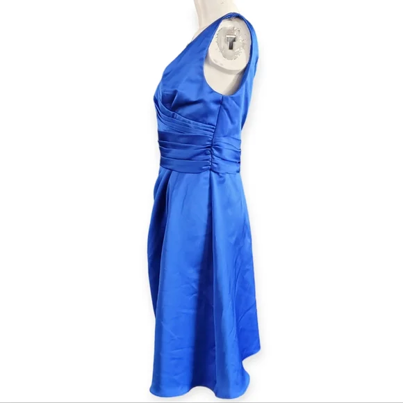 David's Bridal Blue Mini Dress - Picture 4 of 9